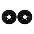 8512-31089 by DYNAMIC FRICTION COMPANY - Rotors-Drilled & Slotted-Black w/ 5000 Advanced Brake Pads Incl Hdw