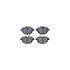8512-31116 by DYNAMIC FRICTION COMPANY - Rotors-Drilled & Slotted-Black w/ 5000 Advanced Brake Pads Incl Hdw