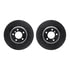 8512-31358 by DYNAMIC FRICTION COMPANY - Rotors-Drilled & Slotted-Black w/ 5000 Advanced Brake Pads Incl Hdw