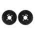 8512-32003 by DYNAMIC FRICTION COMPANY - Rotors-Drilled & Slotted-Black w/ 5000 Advanced Brake Pads Incl Hdw