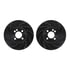 8512-32008 by DYNAMIC FRICTION COMPANY - Rotors-Drilled & Slotted-Black w/ 5000 Advanced Brake Pads Incl Hdw