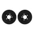 8512-32014 by DYNAMIC FRICTION COMPANY - Rotors-Drilled & Slotted-Black w/ 5000 Advanced Brake Pads Incl Hdw