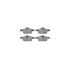 8512-32043 by DYNAMIC FRICTION COMPANY - Rotors-Drilled & Slotted-Black w/ 5000 Advanced Brake Pads Incl Hdw