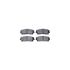 8512-39005 by DYNAMIC FRICTION COMPANY - Rotors-Drilled & Slotted-Black w/ 5000 Advanced Brake Pads Incl Hdw