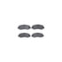 8512-39015 by DYNAMIC FRICTION COMPANY - Rotors-Drilled & Slotted-Black w/ 5000 Advanced Brake Pads Incl Hdw