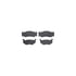 8512-39032 by DYNAMIC FRICTION COMPANY - Rotors-Drilled & Slotted-Black w/ 5000 Advanced Brake Pads Incl Hdw