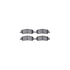 8512-40030 by DYNAMIC FRICTION COMPANY - Rotors-Drilled & Slotted-Black w/ 5000 Advanced Brake Pads Incl Hdw