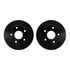 8512-40037 by DYNAMIC FRICTION COMPANY - Brake Rotor - Dimpled & Slotted - Black w/5000 Brake Pads & HW Kit