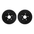 8512-40083 by DYNAMIC FRICTION COMPANY - Brake Rotor - Drilled & Slotted - Black w/5000 Brake Pads & HW Kit