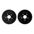 8512-40082 by DYNAMIC FRICTION COMPANY - Brake Rotor - Drilled & Slotted - Black w/5000 Brake Pads & HW Kit