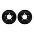 8512-42010 by DYNAMIC FRICTION COMPANY - Brake Rotor - Drilled & Slotted - Black w/5000 Brake Pads & HW Kit