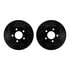 8512-42021 by DYNAMIC FRICTION COMPANY - Brake Rotor - Drilled & Slotted - Black w/5000 Brake Pads & HW Kit