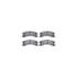 8512-42022 by DYNAMIC FRICTION COMPANY - Brake Rotor - Drilled & Slotted - Black w/5000 Brake Pads & HW Kit