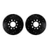 8512-42046 by DYNAMIC FRICTION COMPANY - Brake Rotor - Dimpled & Slotted - Black w/5000 Brake Pads & HW Kit