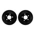8512-42060 by DYNAMIC FRICTION COMPANY - Rotors-Drilled & Slotted-Black w/ 5000 Advanced Brake Pads Incl Hdw