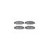 8512-46009 by DYNAMIC FRICTION COMPANY - Rotors-Drilled & Slotted-Black w/ 5000 Advanced Brake Pads Incl Hdw