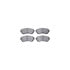 8512-46020 by DYNAMIC FRICTION COMPANY - Rotors-Drilled & Slotted-Black w/ 5000 Advanced Brake Pads Incl Hdw