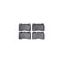 8512-46048 by DYNAMIC FRICTION COMPANY - Rotors-Drilled & Slotted-Black w/ 5000 Advanced Brake Pads Incl Hdw