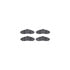 8512-46147 by DYNAMIC FRICTION COMPANY - Rotors-Drilled & Slotted-Black w/ 5000 Advanced Brake Pads Incl Hdw