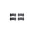 8512-46203 by DYNAMIC FRICTION COMPANY - Rotors-Drilled & Slotted-Black w/ 5000 Advanced Brake Pads Incl Hdw