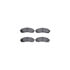 8512-47046 by DYNAMIC FRICTION COMPANY - Brake Rotor - Dimpled & Slotted - Black w/5000 Brake Pads & HW Kit