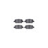 8512-47050 by DYNAMIC FRICTION COMPANY - Rotors-Drilled & Slotted-Black w/ 5000 Advanced Brake Pads Incl Hdw