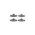 8512-47152 by DYNAMIC FRICTION COMPANY - Rotors-Drilled & Slotted-Black w/ 5000 Advanced Brake Pads Incl Hdw