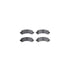 8512-48016 by DYNAMIC FRICTION COMPANY - Rotors-Drilled & Slotted-Black w/ 5000 Advanced Brake Pads Incl Hdw