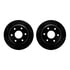 8512-48043 by DYNAMIC FRICTION COMPANY - Brake Rotor - Dimpled & Slotted - Black w/5000 Brake Pads & HW Kit