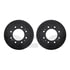 8512-48055 by DYNAMIC FRICTION COMPANY - Rotors-Drilled & Slotted-Black w/ 5000 Advanced Brake Pads Incl Hdw