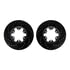 8512-48056 by DYNAMIC FRICTION COMPANY - Brake Rotor - Dimpled & Slotted - Black w/5000 Brake Pads & HW Kit