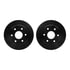 8512-48054 by DYNAMIC FRICTION COMPANY - Brake Rotor - Dimpled & Slotted - Black w/5000 Brake Pads & HW Kit