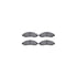 8512-48056 by DYNAMIC FRICTION COMPANY - Brake Rotor - Dimpled & Slotted - Black w/5000 Brake Pads & HW Kit