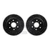 8512-48063 by DYNAMIC FRICTION COMPANY - Brake Rotor - Dimpled & Slotted - Black w/5000 Brake Pads & HW Kit