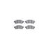 8512-52004 by DYNAMIC FRICTION COMPANY - Rotors-Drilled & Slotted-Black w/ 5000 Advanced Brake Pads Incl Hdw