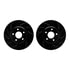 8512-53003 by DYNAMIC FRICTION COMPANY - Rotors-Drilled & Slotted-Black w/ 5000 Advanced Brake Pads Incl Hdw