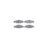 8512-54012 by DYNAMIC FRICTION COMPANY - Rotors-Drilled & Slotted-Black w/ 5000 Advanced Brake Pads Incl Hdw