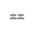 8512-54020 by DYNAMIC FRICTION COMPANY - Brake Rotor - Drilled & Slotted - Black w/5000 Brake Pads & HW Kit