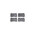 8512-54048 by DYNAMIC FRICTION COMPANY - Rotors-Drilled & Slotted-Black w/ 5000 Advanced Brake Pads Incl Hdw
