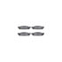 8512-54060 by DYNAMIC FRICTION COMPANY - Rotors-Drilled & Slotted-Black w/ 5000 Advanced Brake Pads Incl Hdw