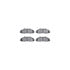 8512-54113 by DYNAMIC FRICTION COMPANY - Brake Rotor - Drilled & Slotted - Black w/5000 Brake Pads & HW Kit