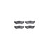 8512-54117 by DYNAMIC FRICTION COMPANY - Brake Rotor - Drilled & Slotted - Black w/5000 Brake Pads & HW Kit