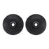 8512-54117 by DYNAMIC FRICTION COMPANY - Brake Rotor - Drilled & Slotted - Black w/5000 Brake Pads & HW Kit