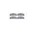 8512-54183 by DYNAMIC FRICTION COMPANY - Rotors-Drilled & Slotted-Black w/ 5000 Advanced Brake Pads Incl Hdw