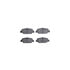 8512-58034 by DYNAMIC FRICTION COMPANY - Brake Rotor - Dimpled & Slotted - Black w/5000 Brake Pads & HW Kit