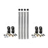 031-02029 by FLEET ENGINEERS - Post Style Round End Mount with PivotBar Adapters, Premium Quick Pick Set, Stainless, 32.50