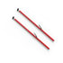 080-01026-2 by FLEET ENGINEERS - SL-30 Cargo Bar, 84-114, Fixed and F-track Ends, Red, Pack of 2