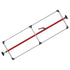 080-01202 by FLEET ENGINEERS - SL-30 Cargo Bar, 84-114, Articulating Feet, Attached 3 Crossmember Hoop, Red