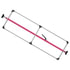 080-01206 by FLEET ENGINEERS - SL-30 Cargo Bar, 84-114, Articulating Feet, Attached 3 Crossmember Hoop, Pink