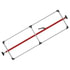 080-01210 by FLEET ENGINEERS - SL-30 Cargo Bar, 84-114, Fixed Feet, Attached 3 Crossmember Hoop, Red